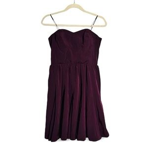Elle Deep Purple Strapless Dress